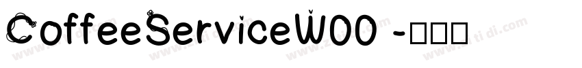 CoffeeServiceW00 字体转换